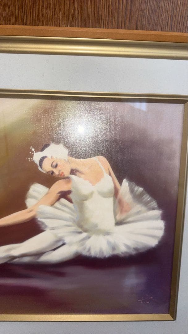 谷崎 勉　バレリーナ　油彩　油絵　人物　美術品