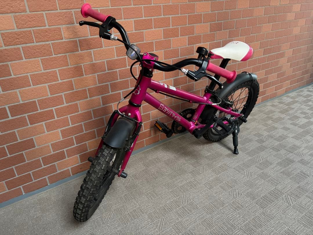 【横浜市内引渡希望】ヨツバサイクル　クリスタルピンク16インチ明日まで