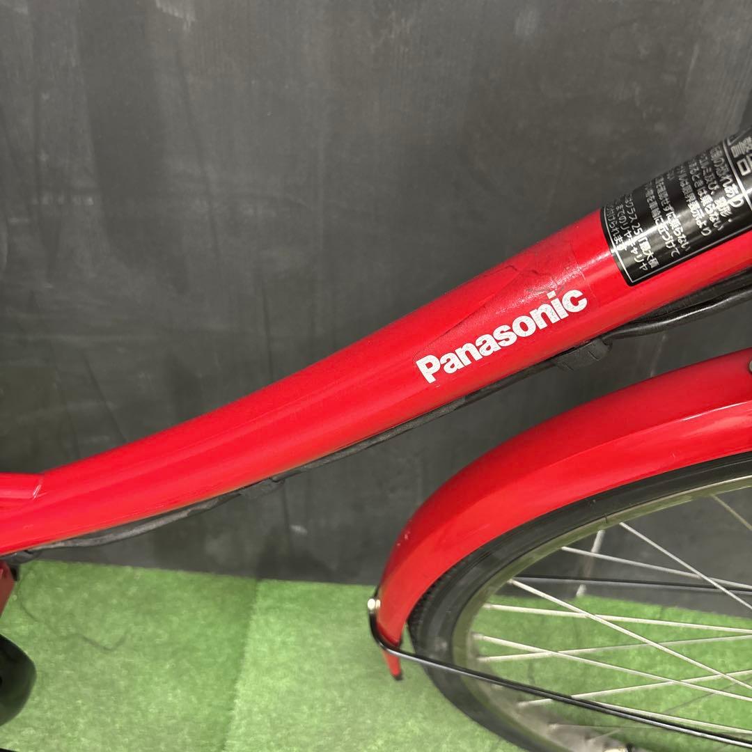 電動自転車 Panasonic A.girls レッド　54★