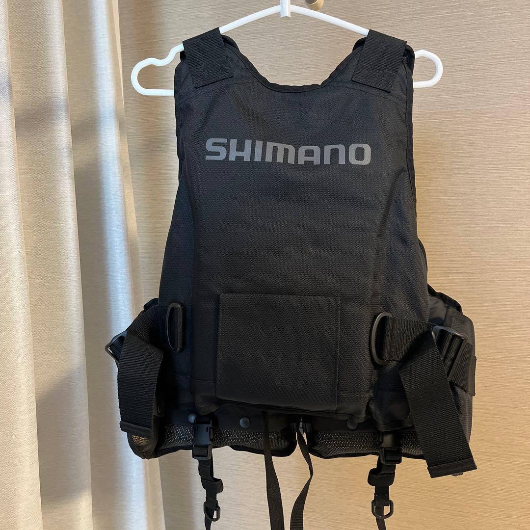 SHIMANO ブラック ライフジャケット　vf-029u