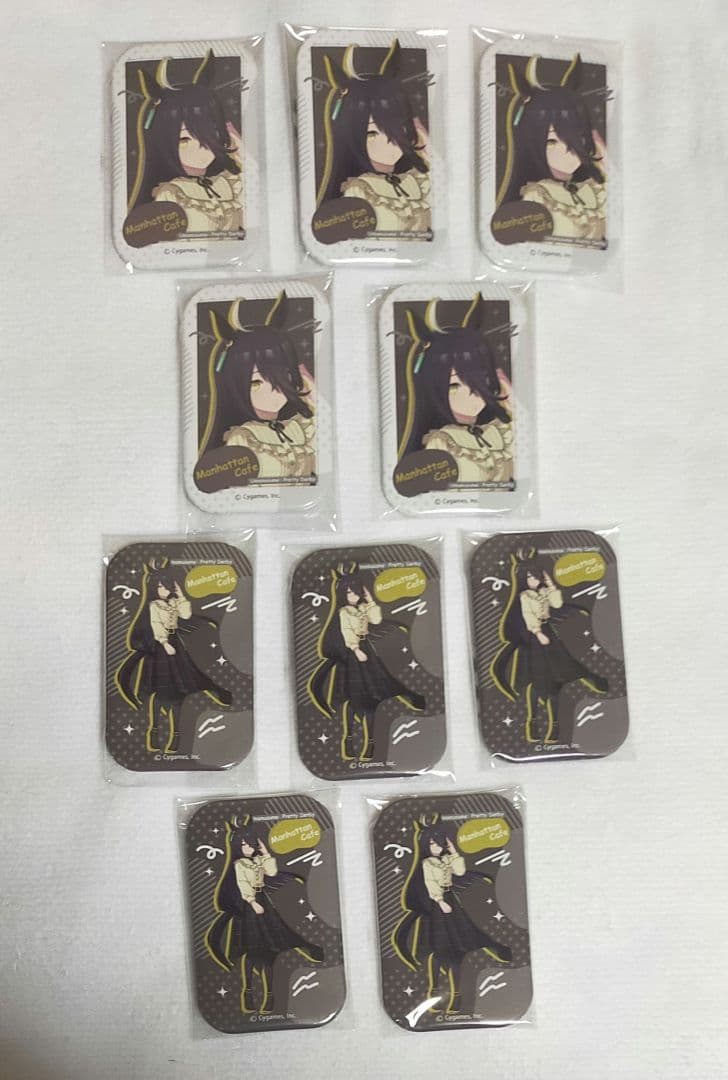 ウマ娘　マンハッタンカフェ　ビッグアクリルスタンド　スクエア缶バッジ　など
