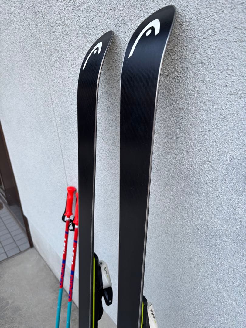 HEAD GSスキー板　R14 138センチ　レキのストック付き　90センチ