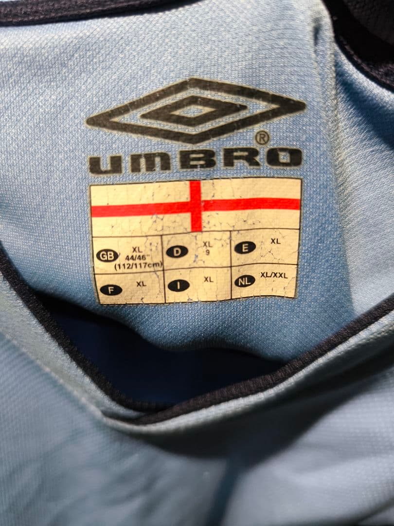 umbro（アンブロ）フットボール ゲームシャツ　00's　イングランド　L長袖