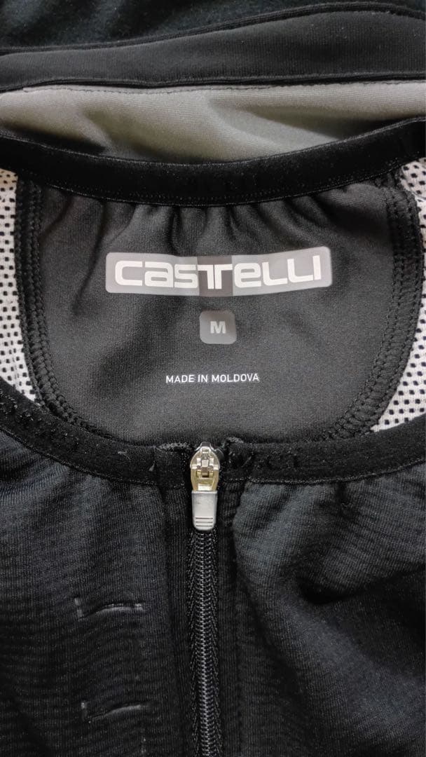 Castelli ブラック サイクルジャケット
