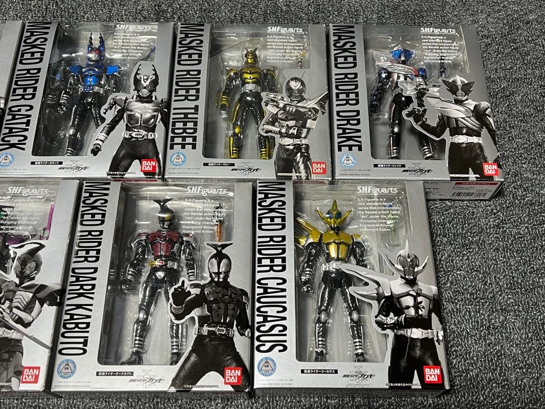 【未開封 美品】s.h.figuarts 仮面ライダーカブト【7体セット】