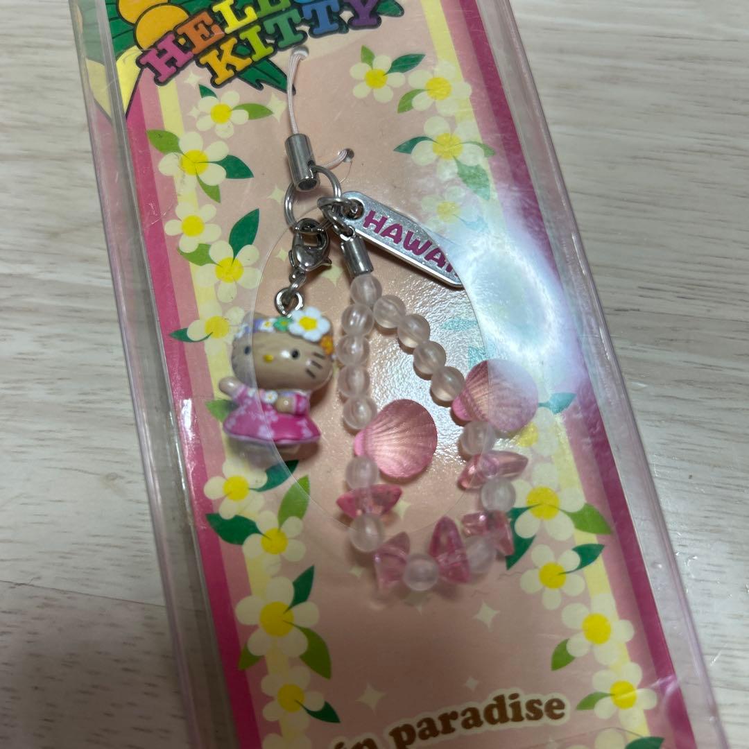 希少 激レア 新品 ご当地 ハローキティ ハワイ 日焼け フラダンス　ストラップ