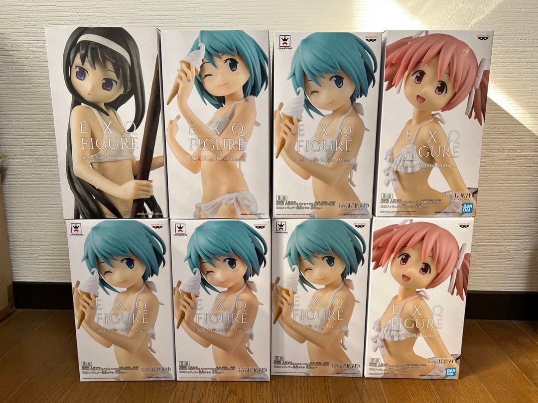 8個★魔法少女まどか☆マギカ 鹿目まどか 暁美ほむら 美樹さやか フィギュア