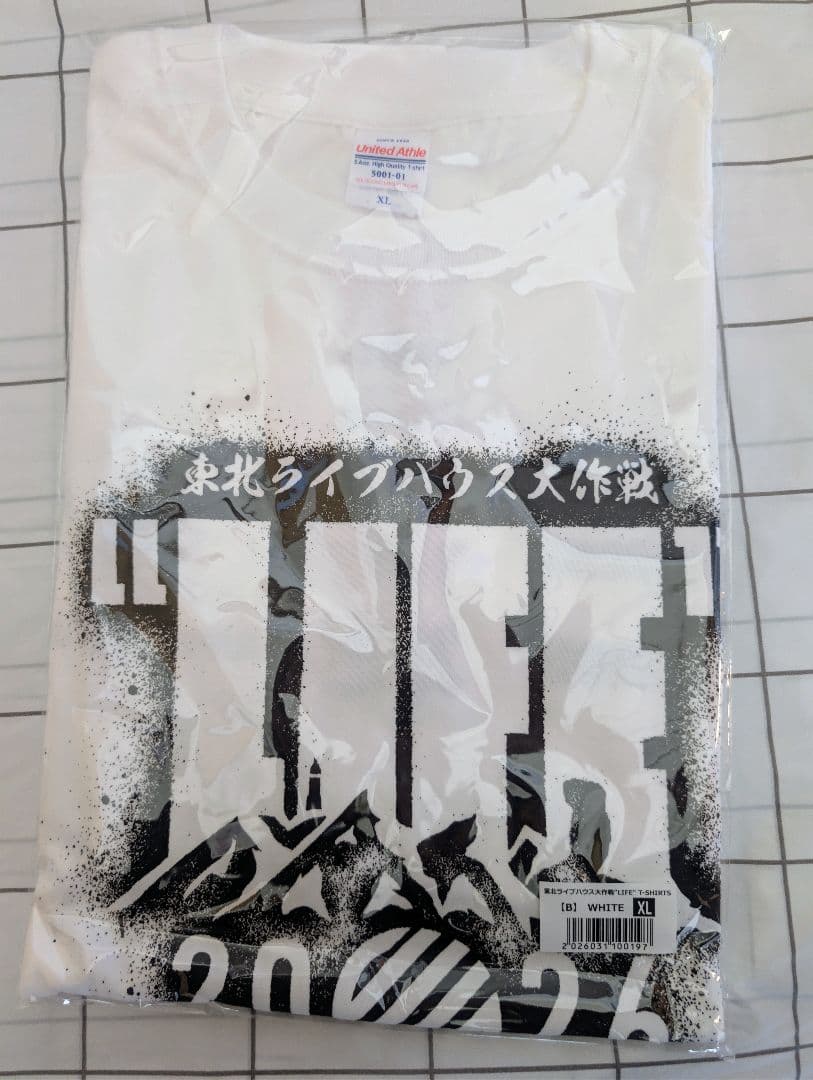 東北ライブ大作戦 LIFE Tシャツ 白XL 新品未開封