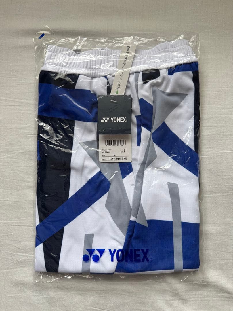 YONEX ハーフパンツ　Lサイズ　ブルー✖️ホワイト
