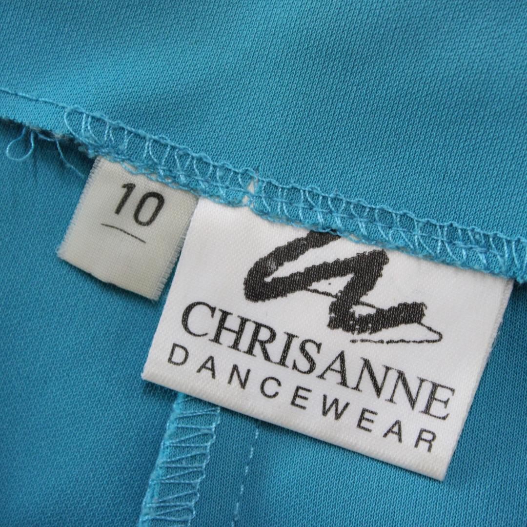 【イギリス製社交ダンス衣装】スカート CHRISANNE 水色 ライトブルー