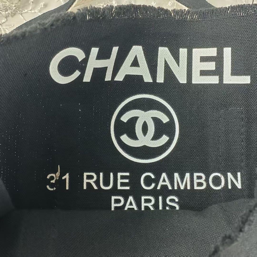 CHANELノベルティ ブラック キャンバス トートバッグ非卖品