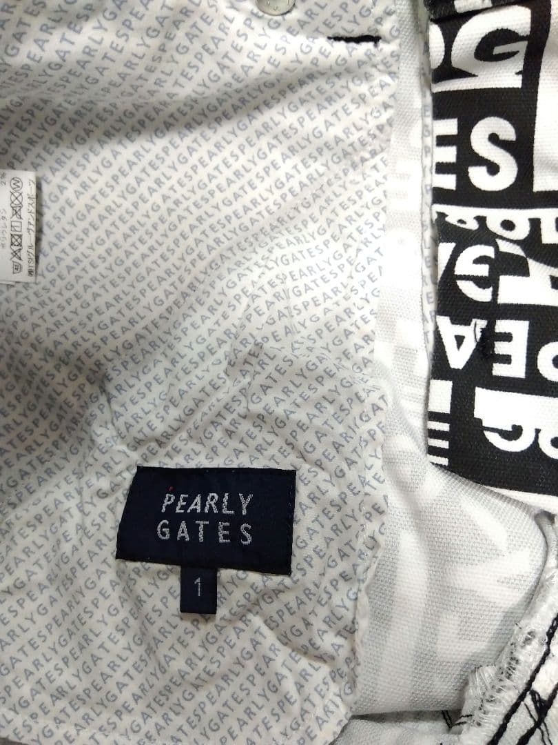 PEARLY GATES テキストプリントパンツM