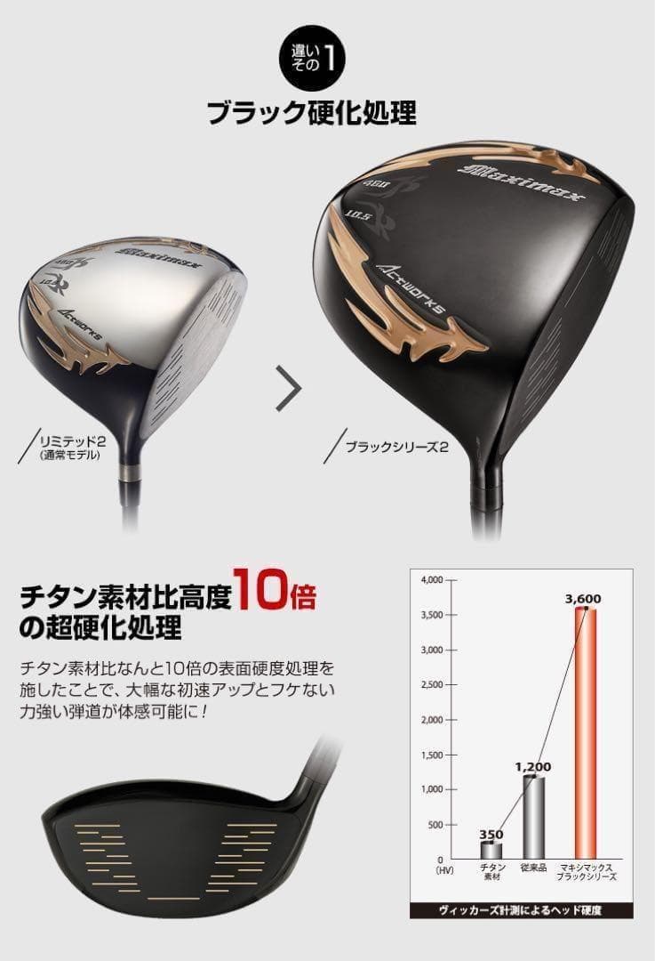 高反発加工済み! 日本一404Y マキシマックス ブラック2 三菱ドラコン飛匠!