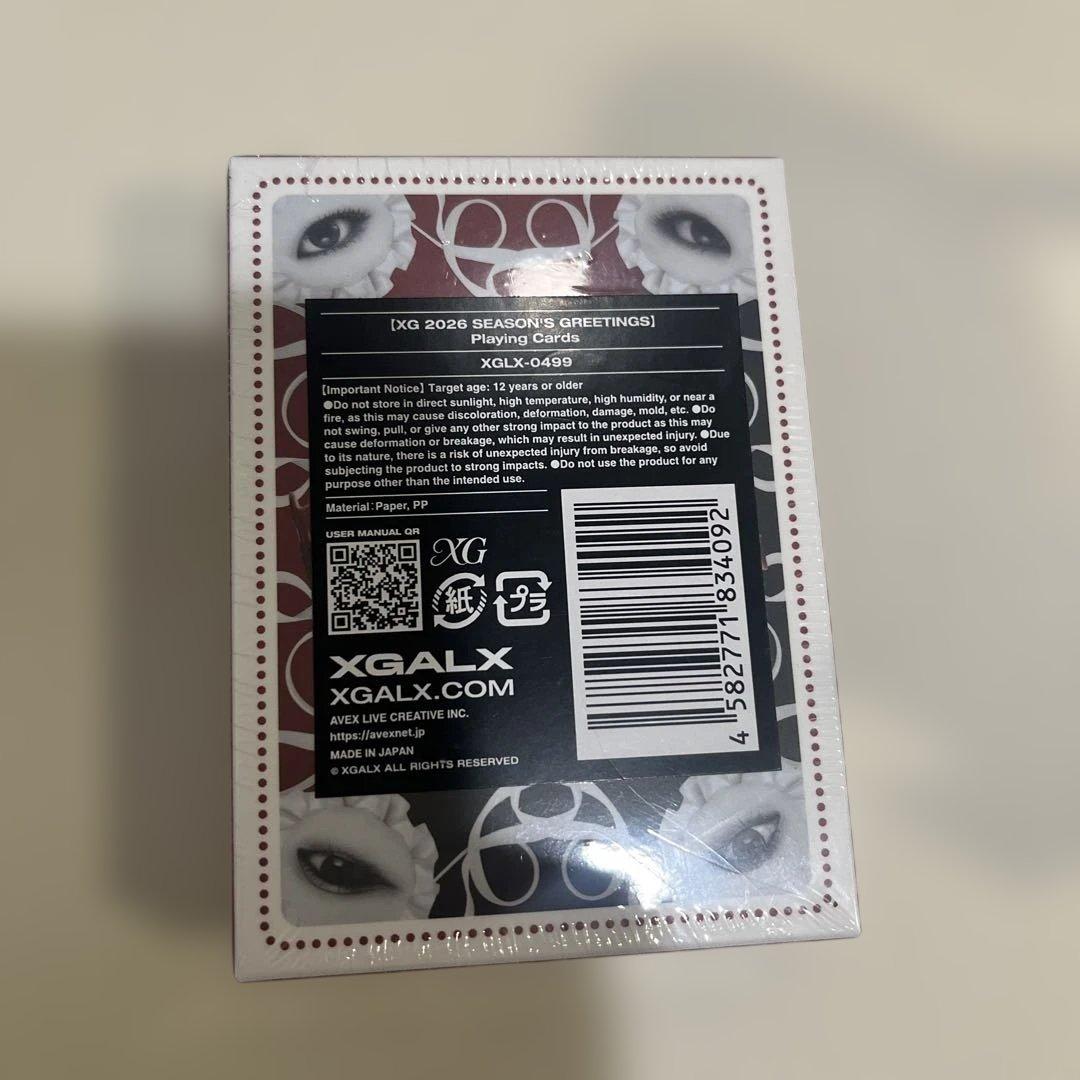 XG 2026 GREETING　Playing Cards　トランプ　完売品