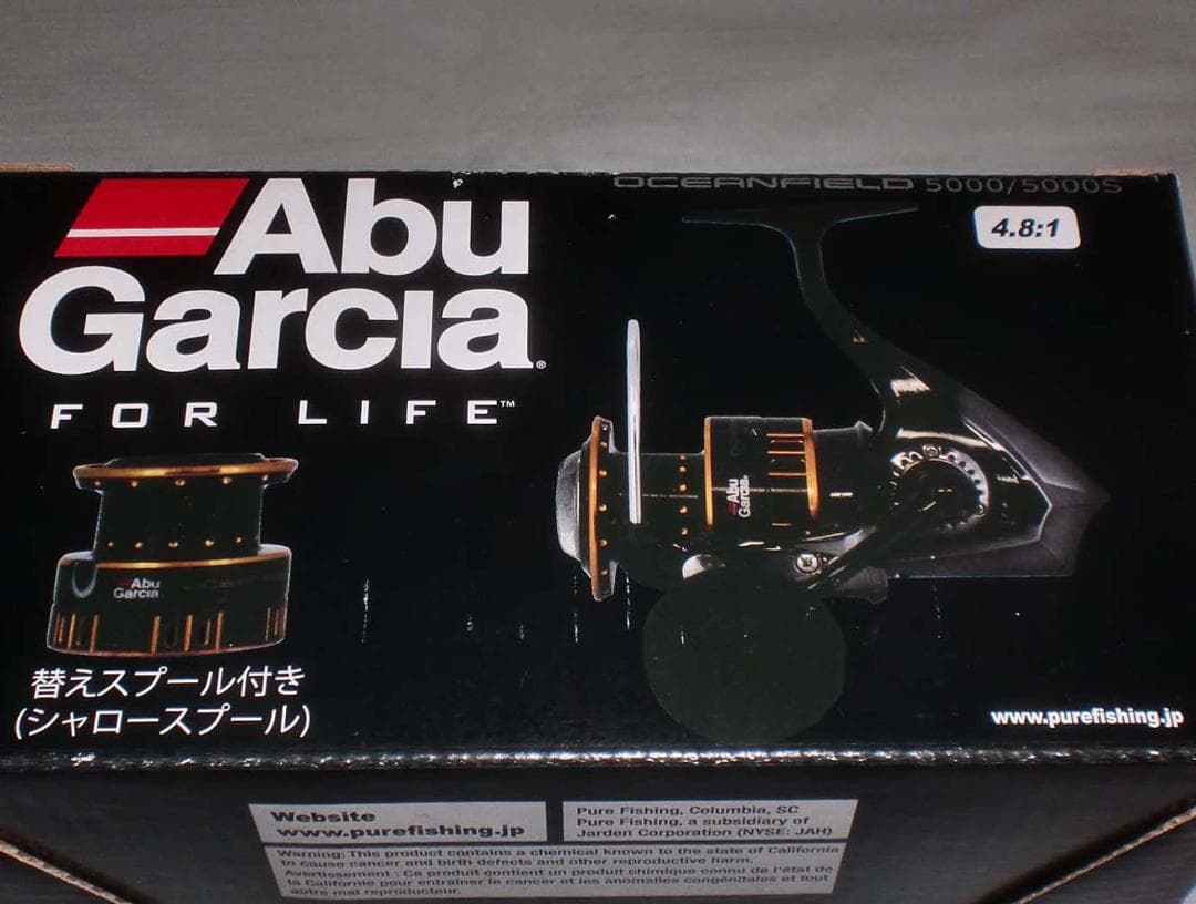 アブガルシア　オーシャンフィールド『５０００／５０００Ｓ』浅溝スプール付き　新品