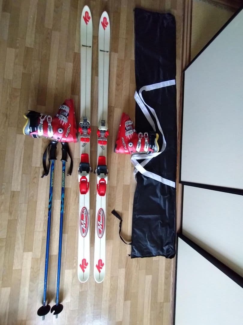 180cmモーグル用 K2 セット ブーツ24-24.5 ストック105cm