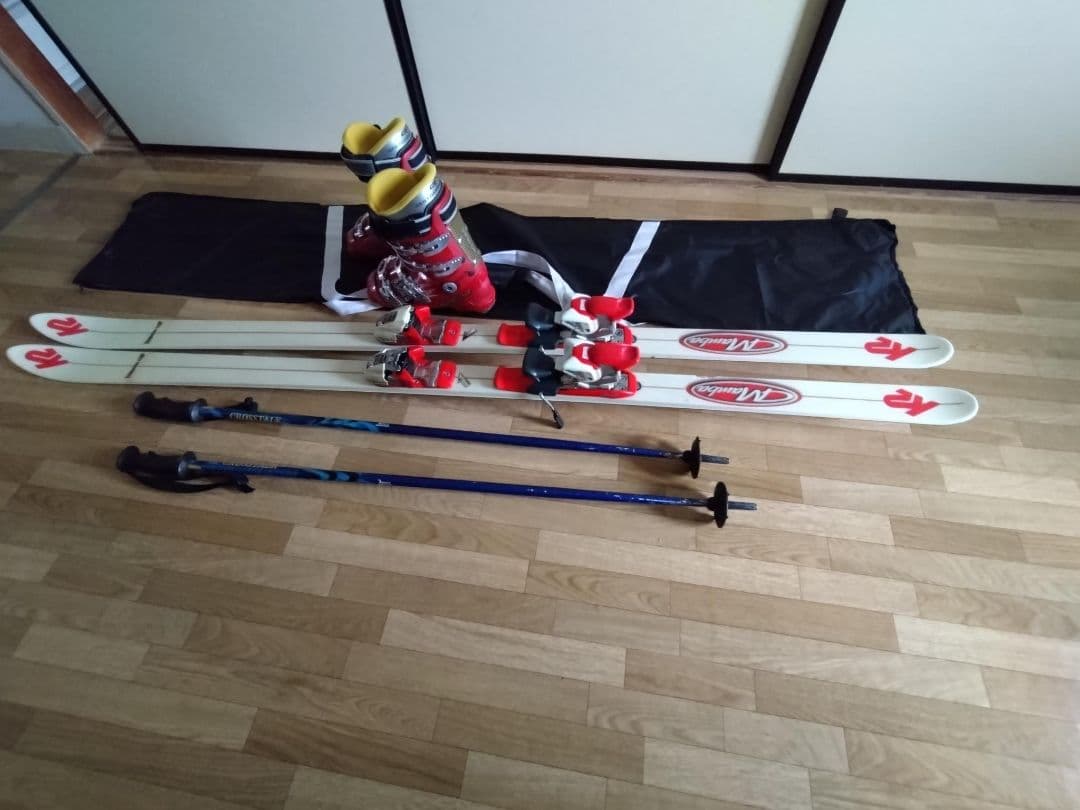 180cmモーグル用 K2 セット ブーツ24-24.5 ストック105cm