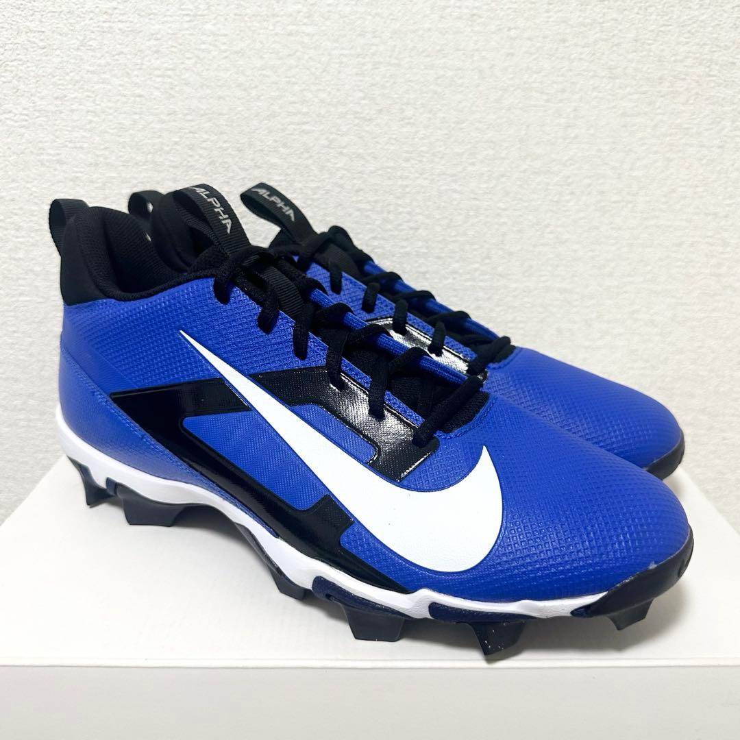 ナイキ 285 アルファメナス シャーク アメフト スパイク シューズ 靴 青