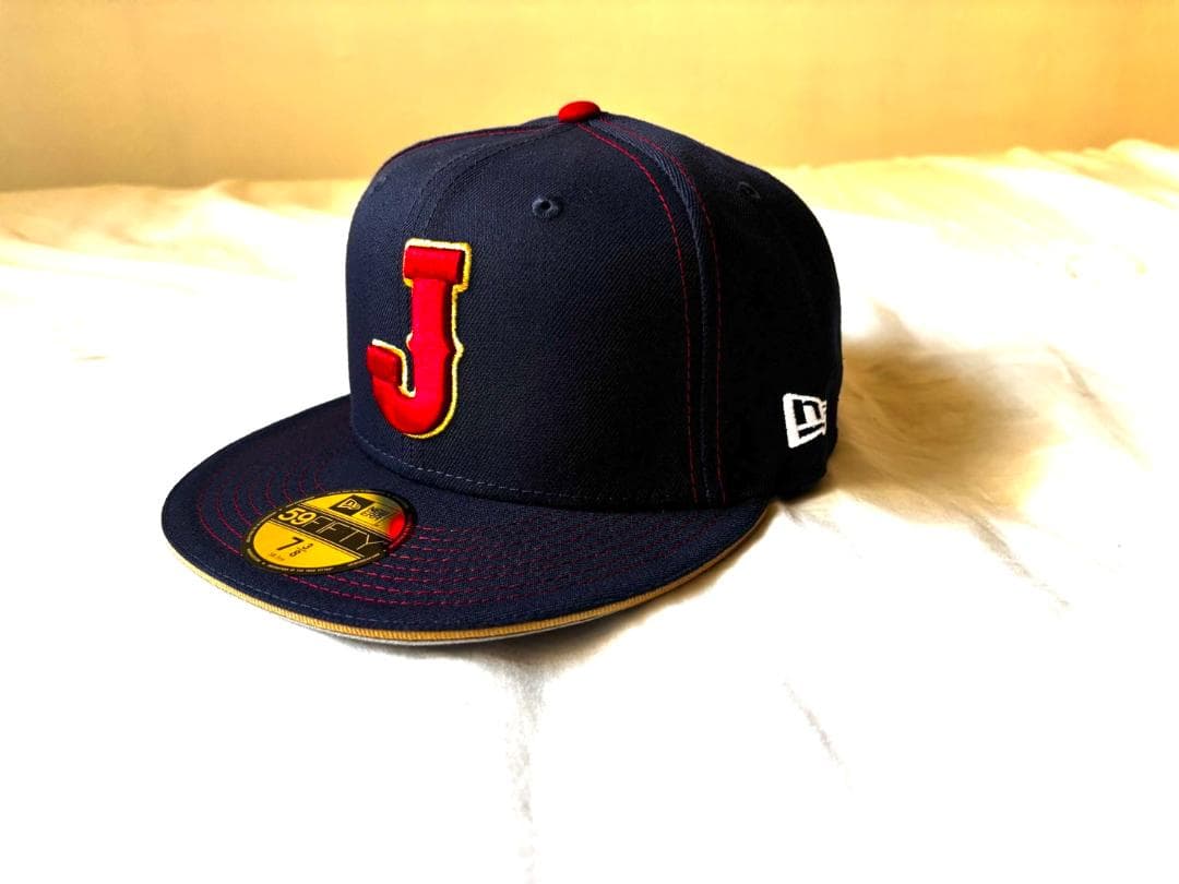 大谷翔平限定版 WBC 日本代表公式キャップ ネイビー 侍Japan 7 3/8