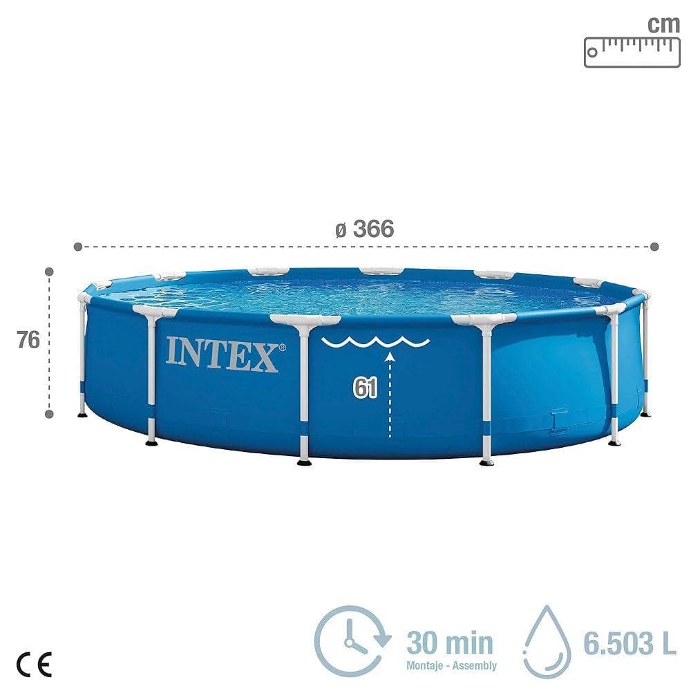 Intex [インテックス] メタルフレームプール 366x76cm 28210