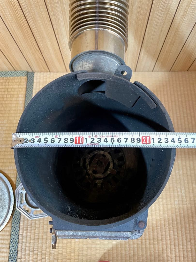 昭和レトロ 函館日栄 コークスストーブ 鋳物製 石炭ストーブ