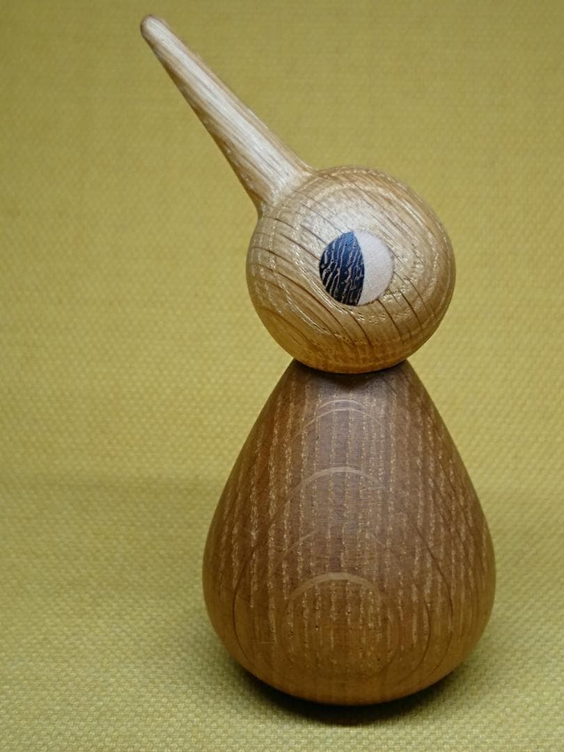 トリ　鳥　木彫　北欧　オブジェ　置物　インテリア　工芸品　美術品　A2686