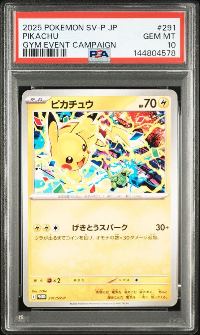 ピカチュウ P [SV-P 291] PSA10 GEM MINT