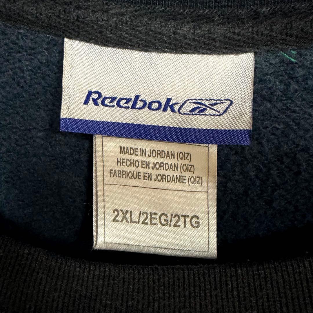 一点物 超ビッグサイズ　Reebok 76ers旧ロゴ刺繍スウェット　ビンテージ