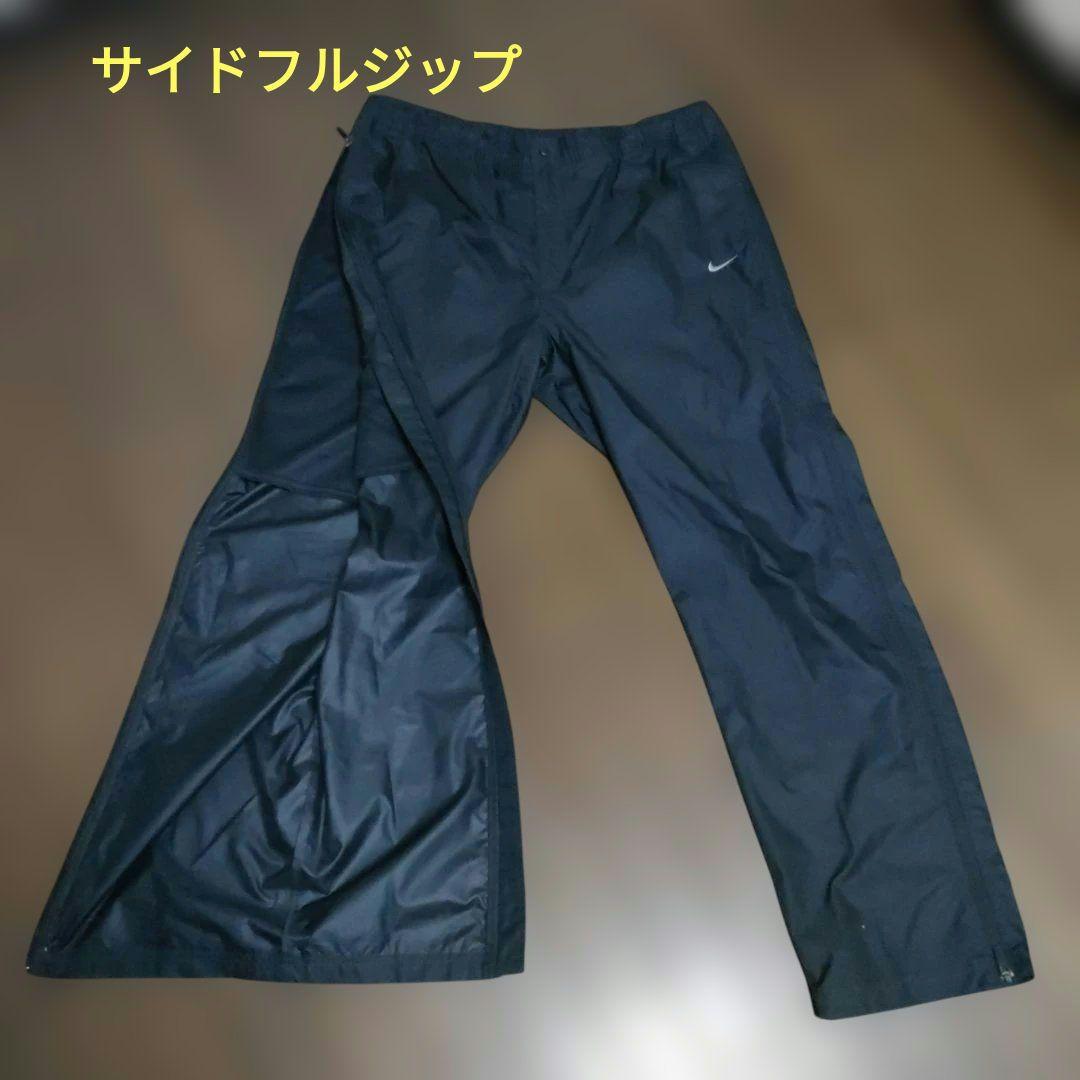 ナイキ NIKE ウインドブレーカー 上下 セットアップ　フード付き　黒【XL】