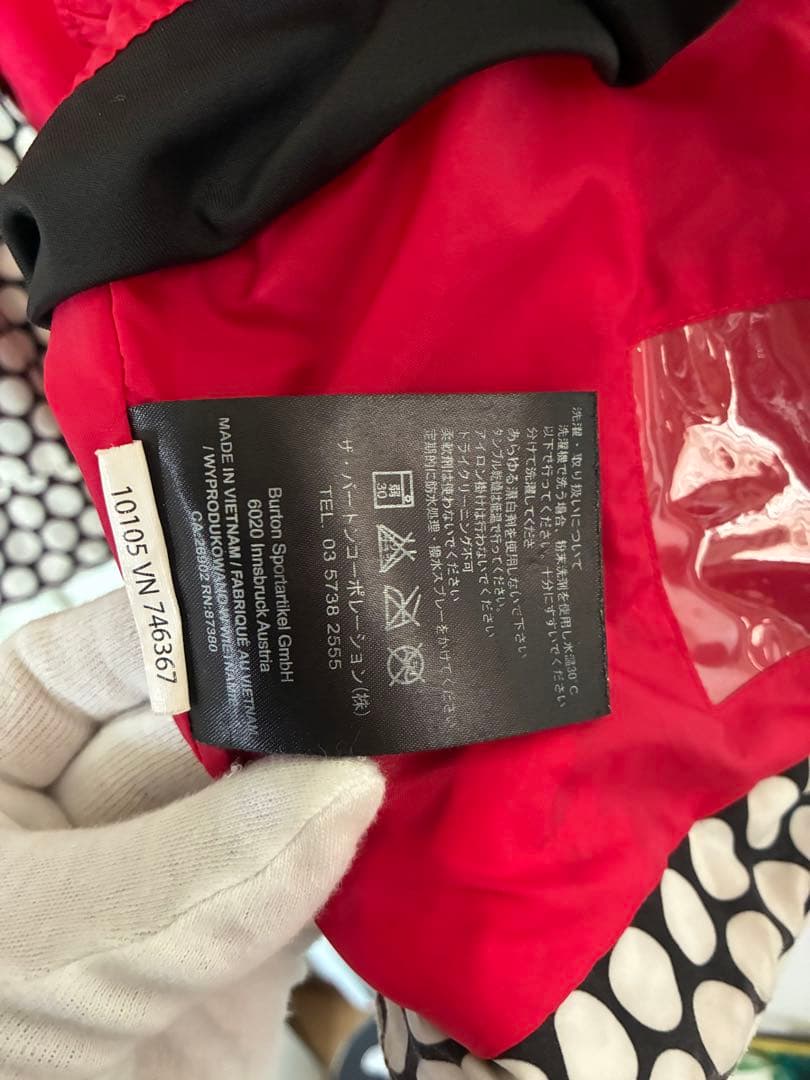 BURTON DRYRIDE ドット柄 スノボジャケット レディース可