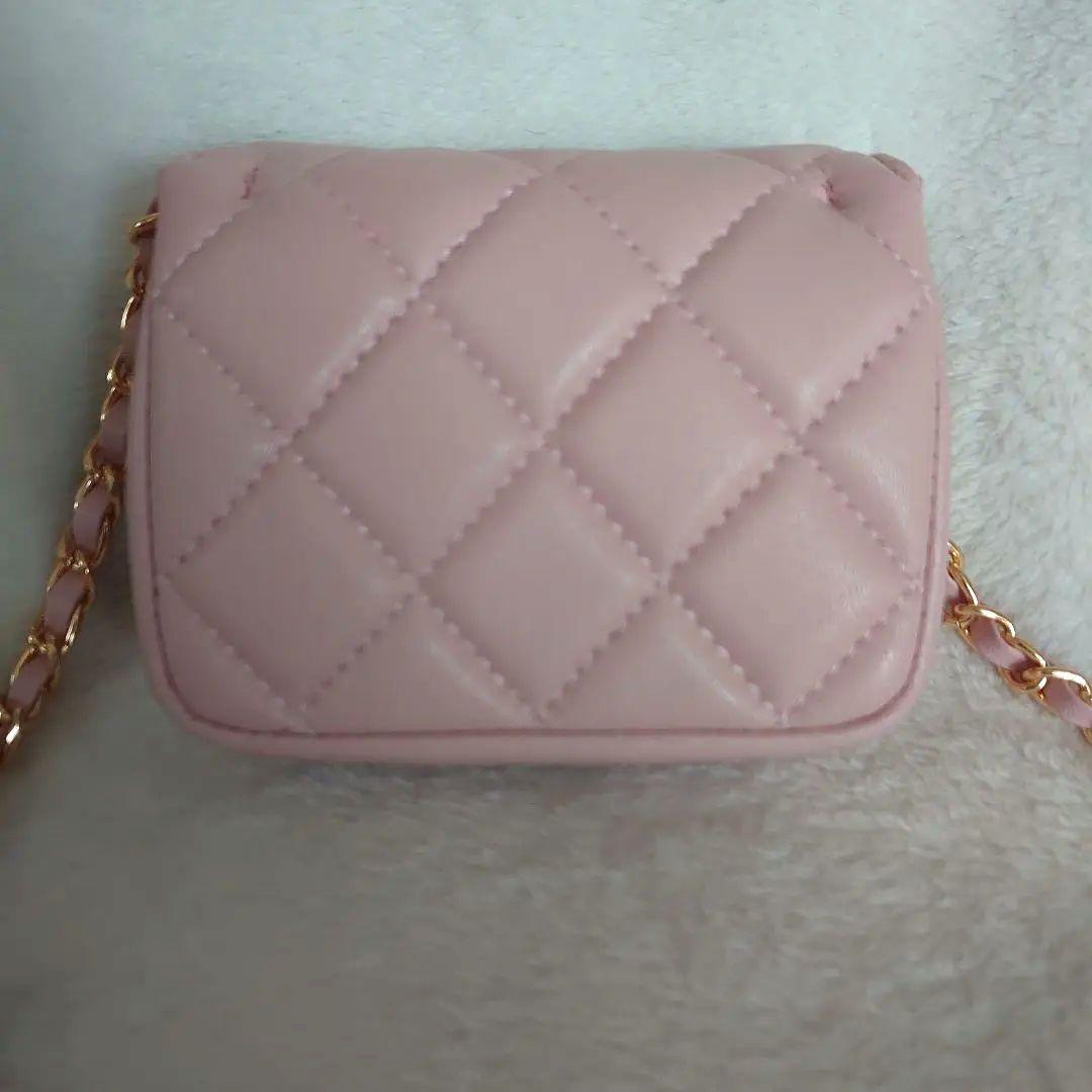 【新品*未使用】ピンク キルティング ミニショルダーバッグ