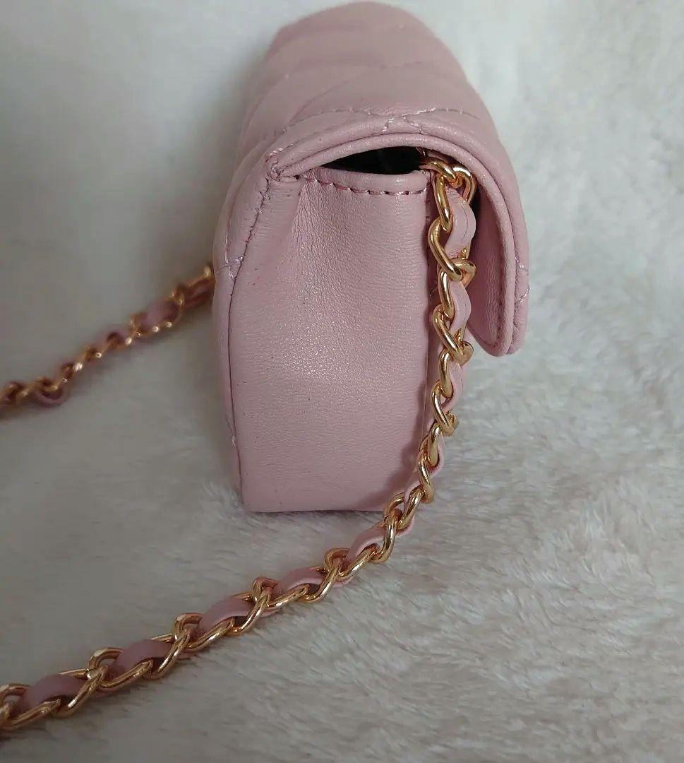 【新品*未使用】ピンク キルティング ミニショルダーバッグ