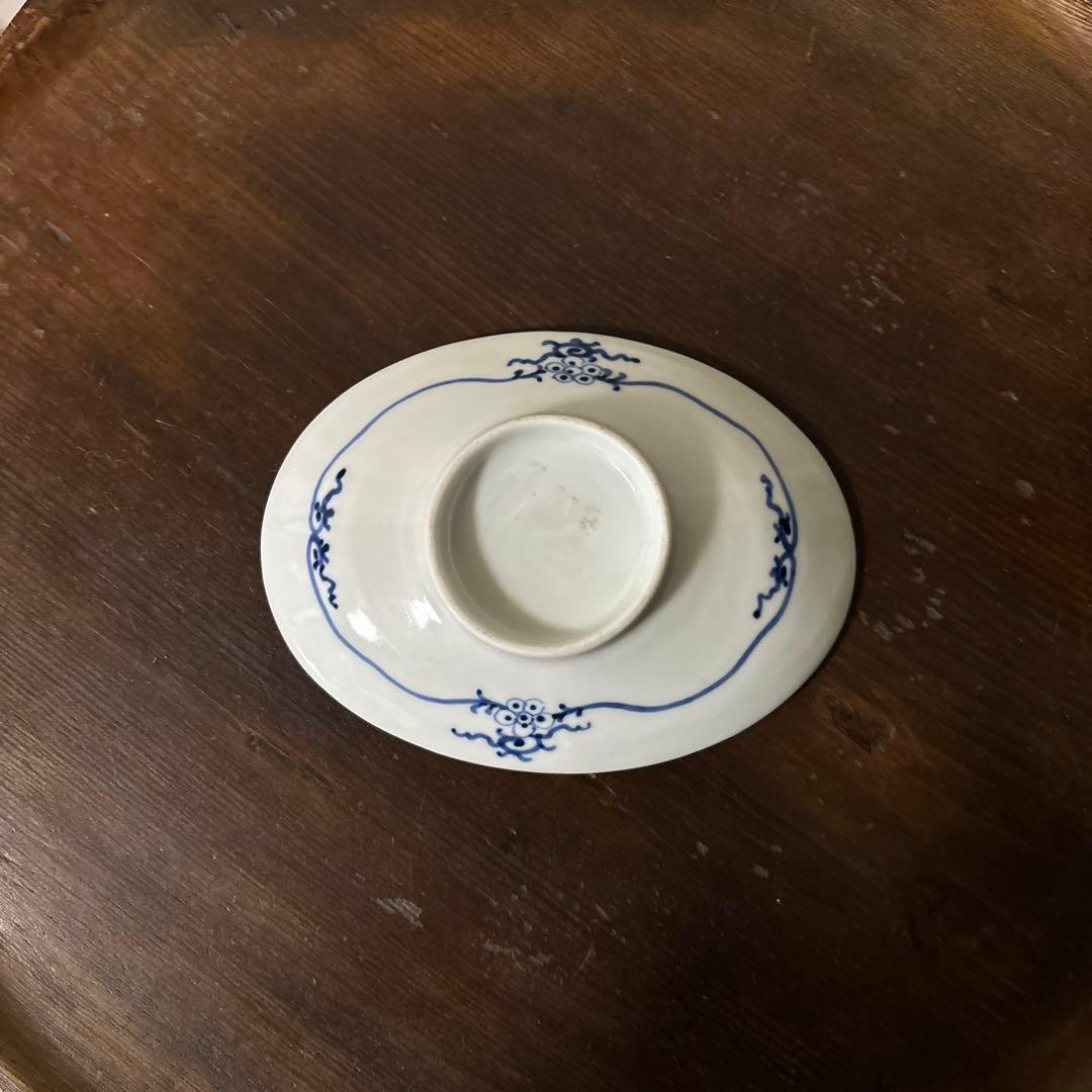古伊万里　傘図　中皿　幕末明治　骨董　アンティーク　検:秦秀雄　白洲正子　李朝