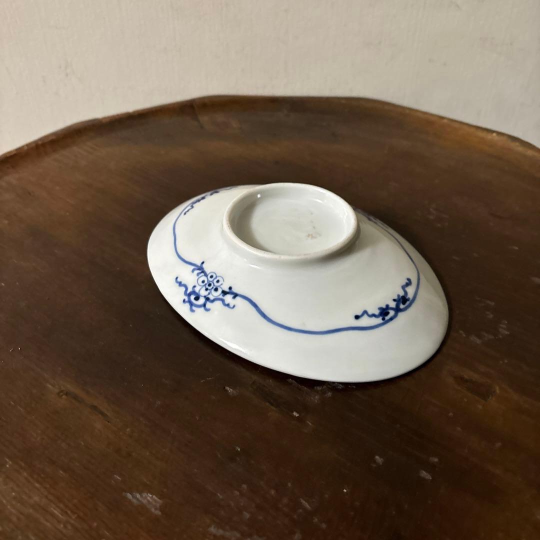 古伊万里　傘図　中皿　幕末明治　骨董　アンティーク　検:秦秀雄　白洲正子　李朝