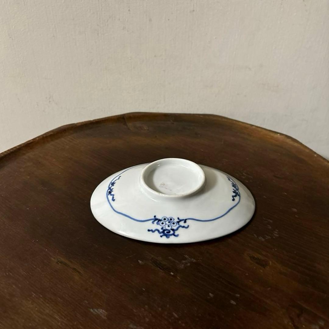 古伊万里　傘図　中皿　幕末明治　骨董　アンティーク　検:秦秀雄　白洲正子　李朝