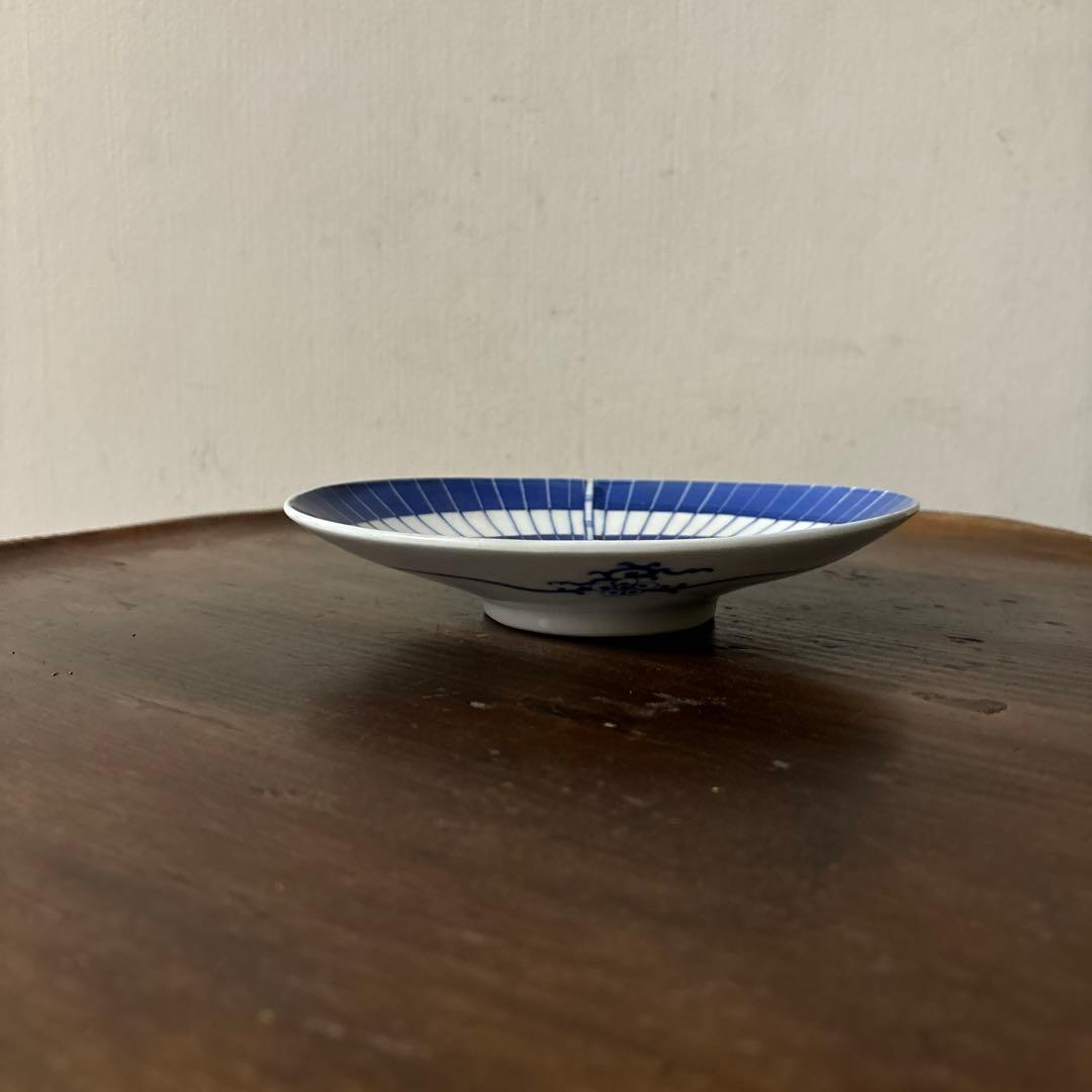 古伊万里　傘図　中皿　幕末明治　骨董　アンティーク　検:秦秀雄　白洲正子　李朝
