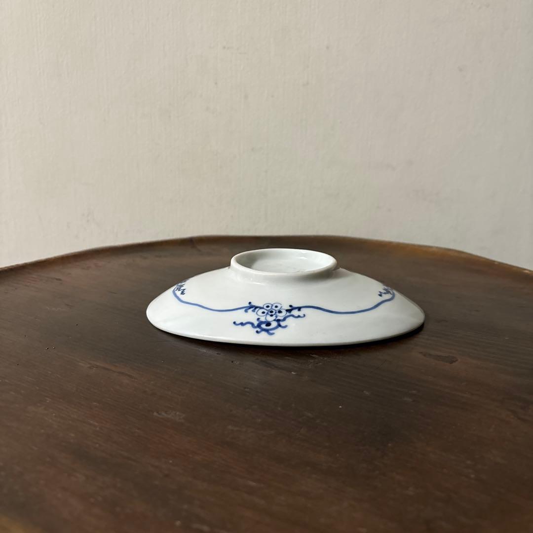 古伊万里　傘図　中皿　幕末明治　骨董　アンティーク　検:秦秀雄　白洲正子　李朝