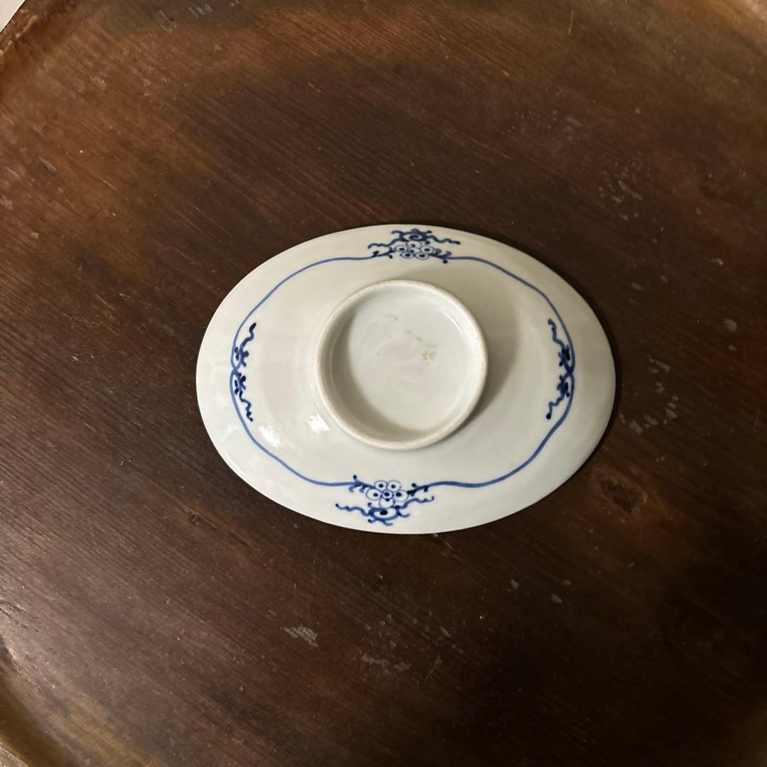 古伊万里　傘図　中皿　幕末明治　骨董　アンティーク　検:秦秀雄　白洲正子　李朝