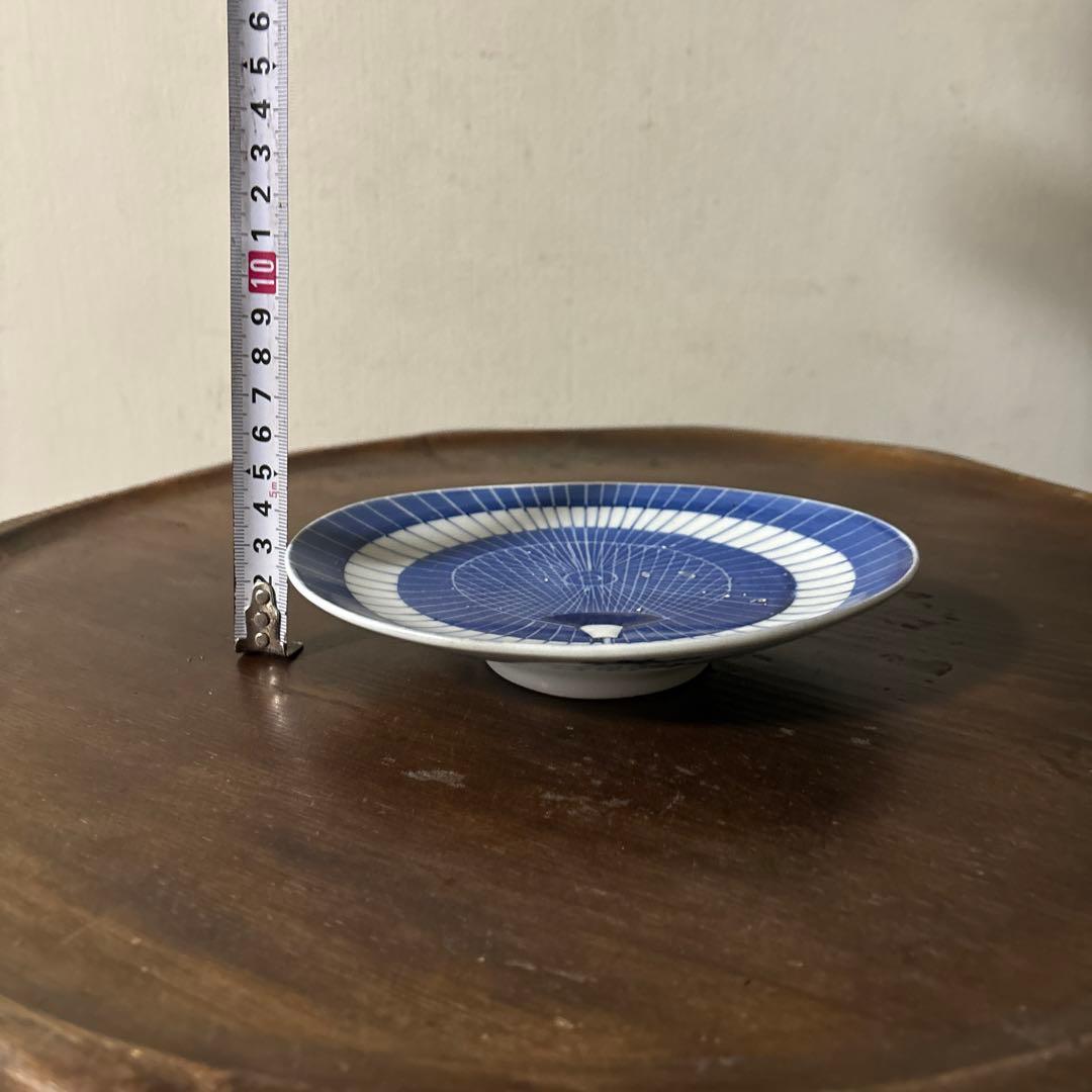 古伊万里　傘図　中皿　幕末明治　骨董　アンティーク　検:秦秀雄　白洲正子　李朝