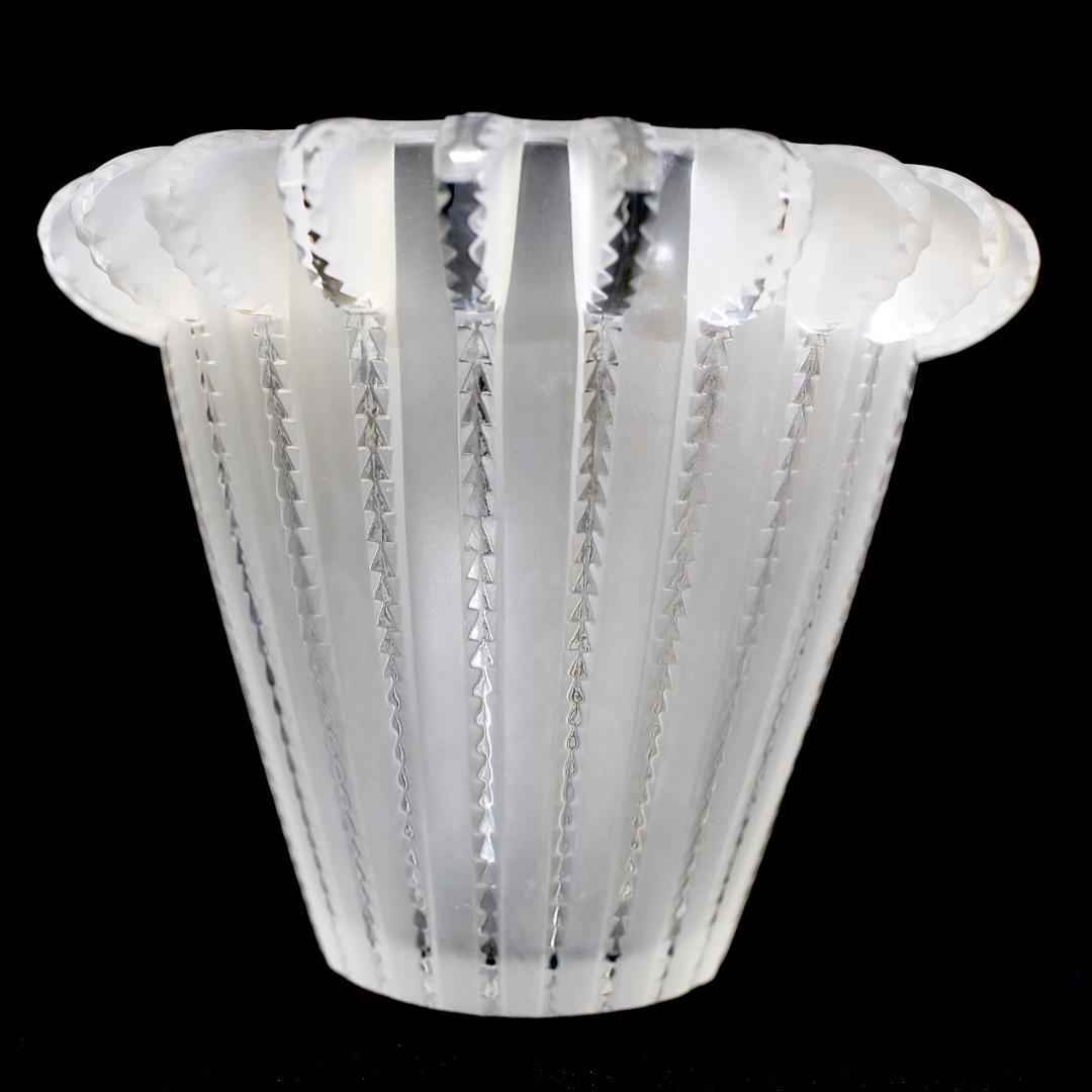 【美品 送料込】ラリック ロワイヤ 花瓶 クリスタル Royat LALIQUE