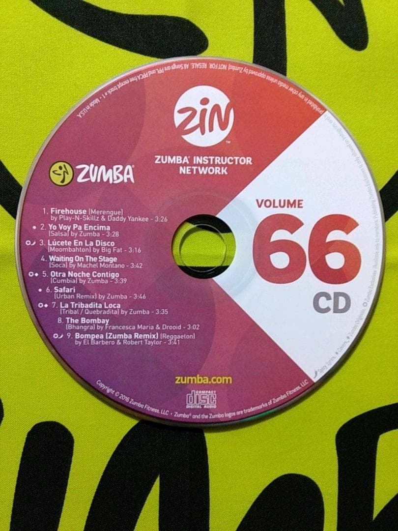 ZUMBA　ズンバ　ZIN66　CD＆DVD　インストラクター専用　希少品