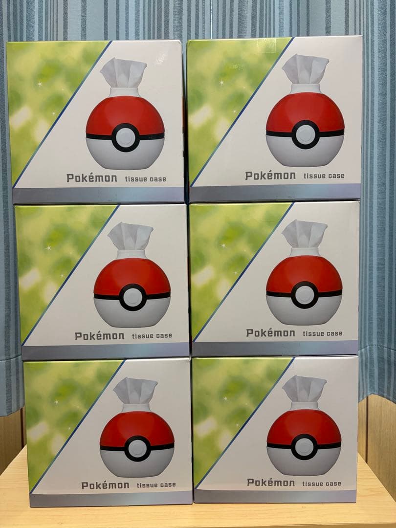ポケットモンスター　モンスターボール風デザインティッシュケース　6個