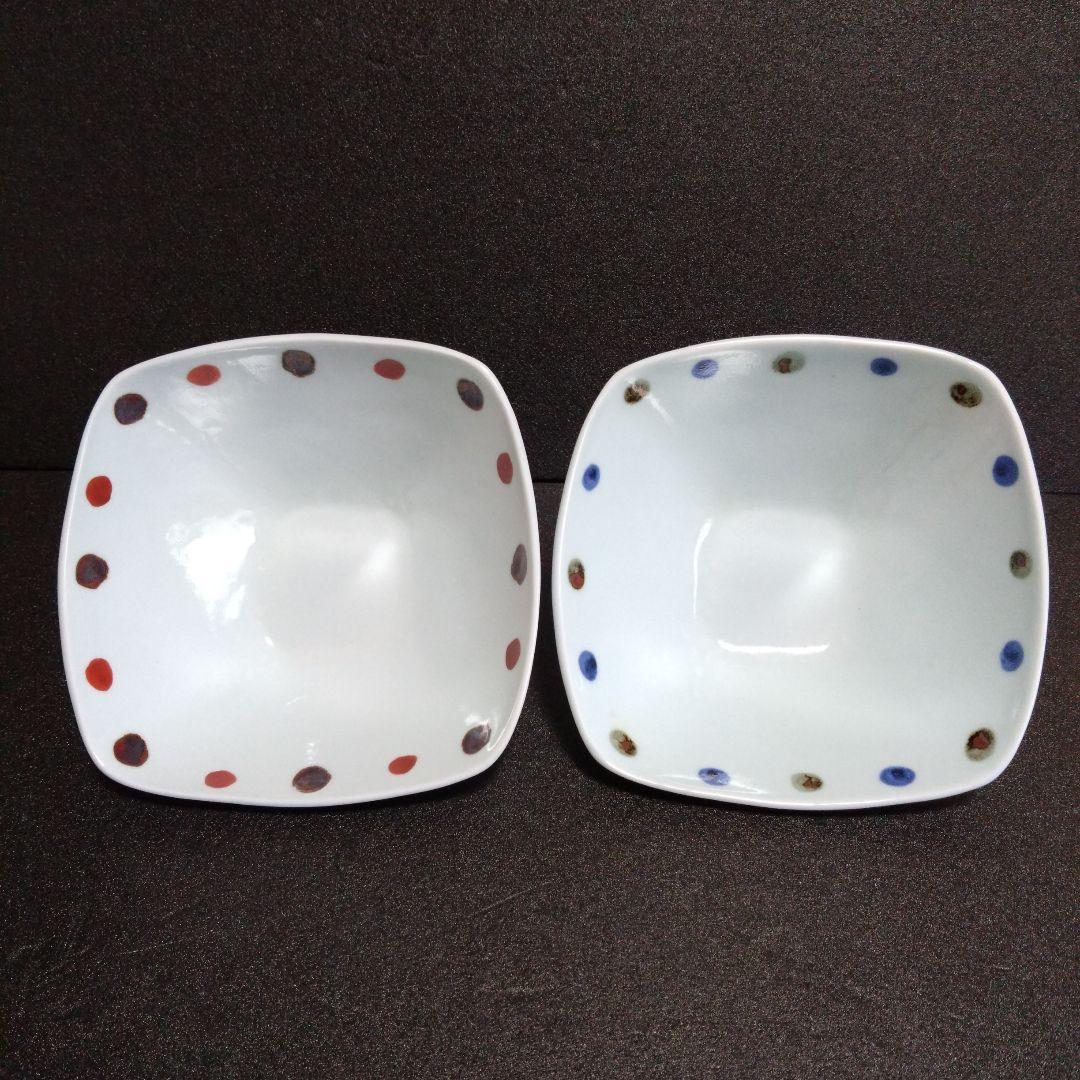 新品 有田焼 サラダボウル2個 角深鉢