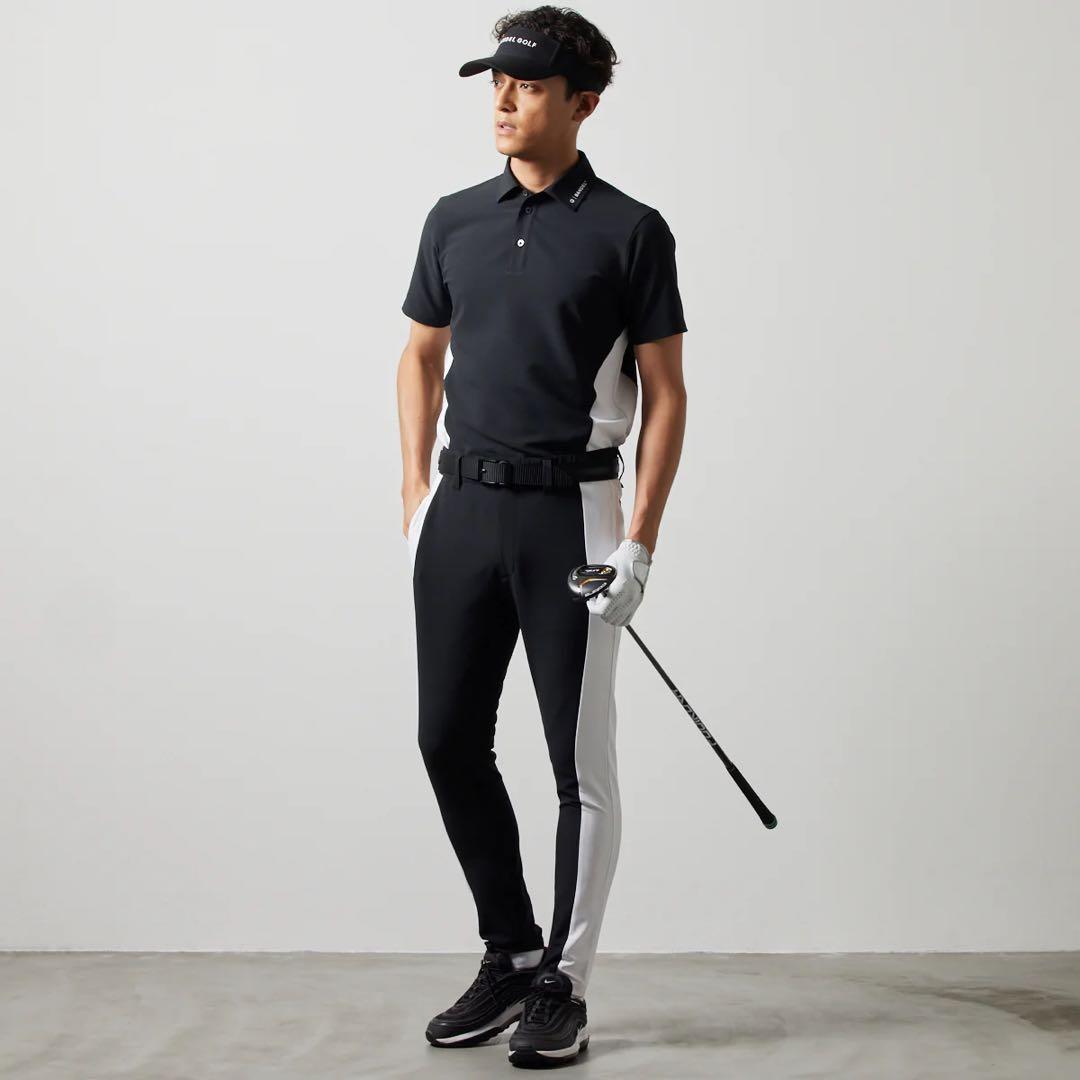 Bandel テーパードパンツ XXL ブラック×ホワイト