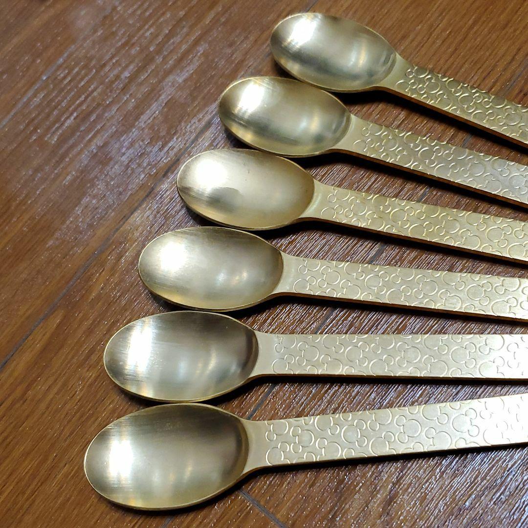 【新品】ミッキー柄　ゴールド　スプーン　ディズニー×Francfranc