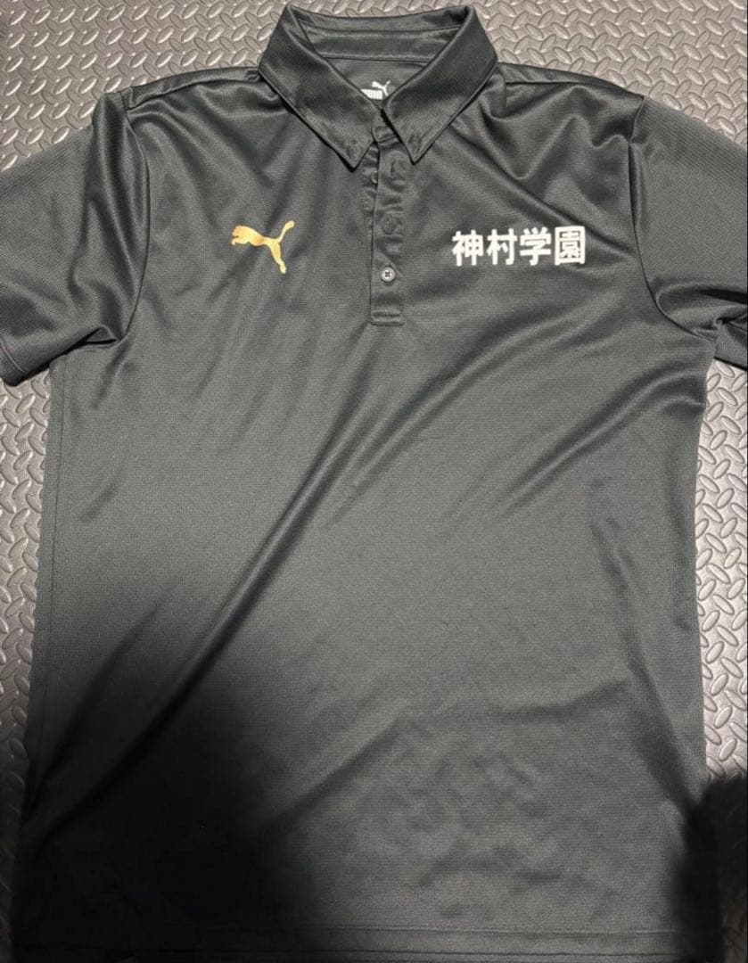 神村学園サッカー部移動着Tシャツ ホワイト ブラック Mサイズ