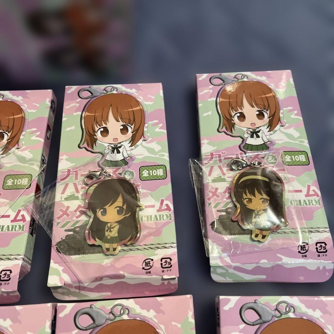 ガールズ&パンツァー メタルチャーム 全10種　コンプ未開封