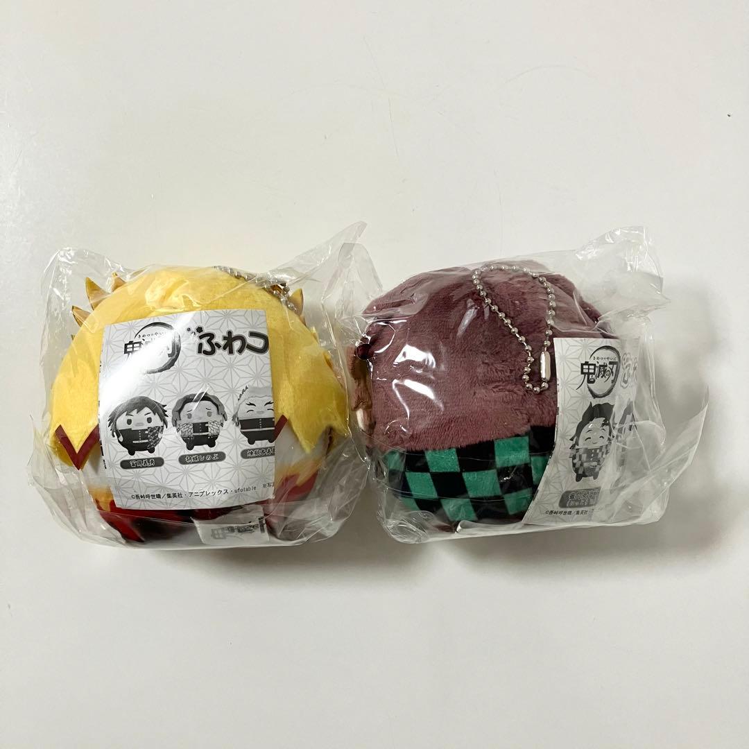 鬼滅の刃　ふわコロりん　2個 煉獄杏寿郎　竈門炭治郎　炭治郎　にっこり
