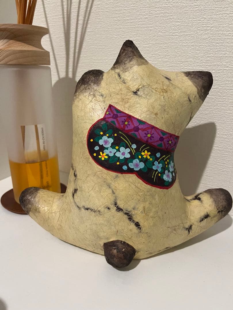 招き猫　張子　猫　岩井小夜子　作家　置物