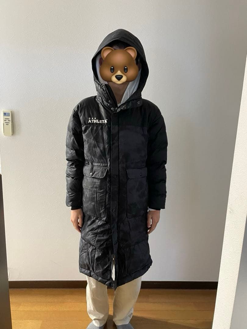 アスレタATHLETAベンチコート160黒